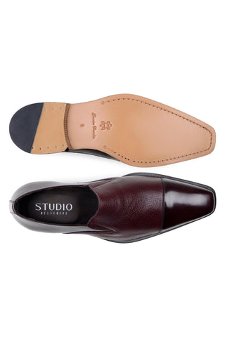 Studio Belvedere Andreo Deer & Leather Loafer-Dellamoda