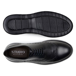 Studio Belvedere Enzo Deer-Skin / Calf-Skin Leather Casual Derby (SBV1000)-AmbrogioShoes