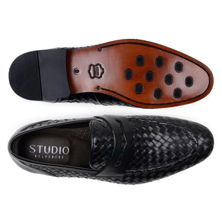 Studio Belvedere Luca Leather Penny Loafer-AmbrogioShoes