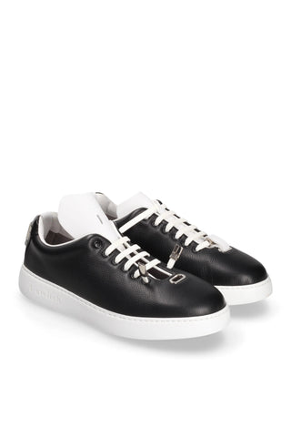 T-Switch Leather Sneakers - Black-AmbrogioShoes
