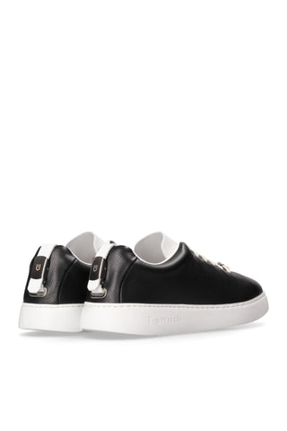 T-Switch Leather Sneakers - Black-AmbrogioShoes