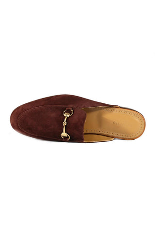 Valentino 19700 Amarone Suede Slipper Mules (VAL1004)-AmbrogioShoes