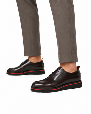 Valentino Dante Leather "V" logo Derby