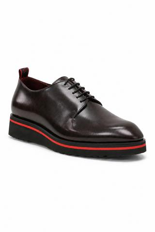 Valentino Dante Leather "V" logo Derby-Dellamoda