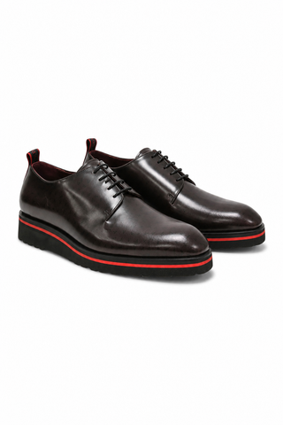 Valentino Dante Leather "V" logo Derby-Dellamoda