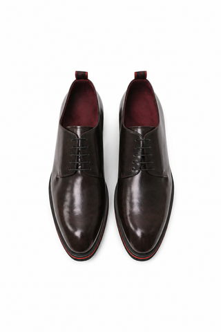 Valentino Dante Leather "V" logo Derby-Dellamoda