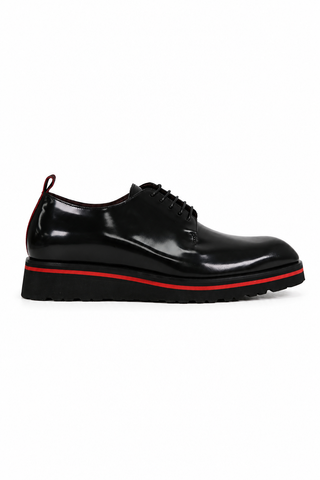 Valentino Dante Leather "V" logo Derby-Dellamoda