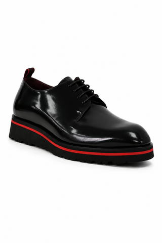 Valentino Dante Leather "V" logo Derby-Dellamoda