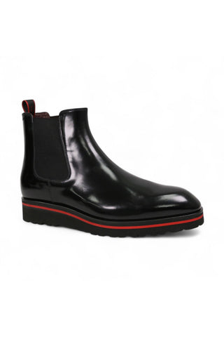 Valentino Dayton Polished Calf-Skin Leather Chelsea Boots (VAL1011)-AmbrogioShoes