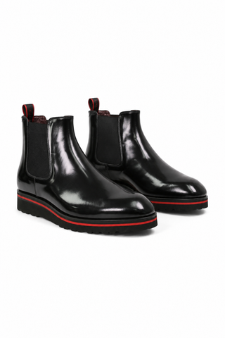 Valentino Dayton Polished Leather Chelsea Boots (VAL1011)