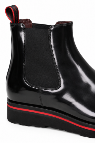 Valentino Dayton Polished Leather Chelsea Boots (VAL1011)-Dellamoda