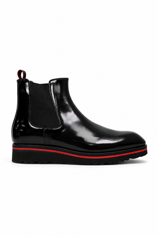 Valentino Dayton Polished Leather Chelsea Boots (VAL1011)
