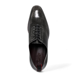 Valentino Dult Men's Shoes Polished Calf-Skin Leather Whole Cut Oxfords (VAL1010)-AmbrogioShoes