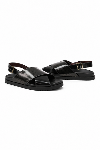 Valentino Sand V2 Polished Leather Sandals (VAL1007)