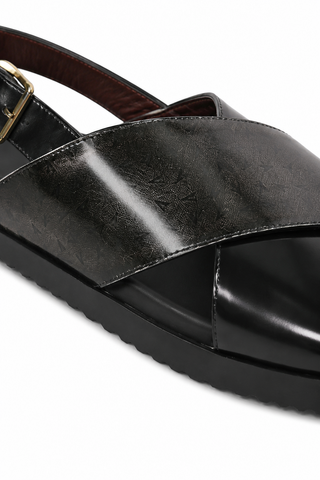 Valentino Sand V2 Polished Leather Sandals (VAL1007)-Dellamoda