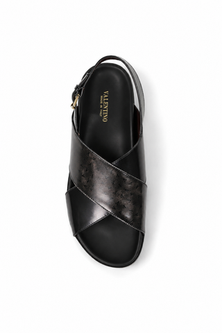 Valentino Sand V2 Polished Leather Sandals (VAL1007)-Dellamoda
