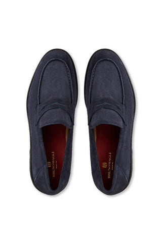 Zeri Suede Penny Loafer-Dellamoda