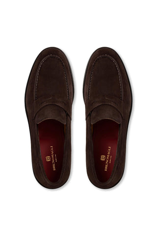 Zeri Suede Penny Loafer-Dellamoda