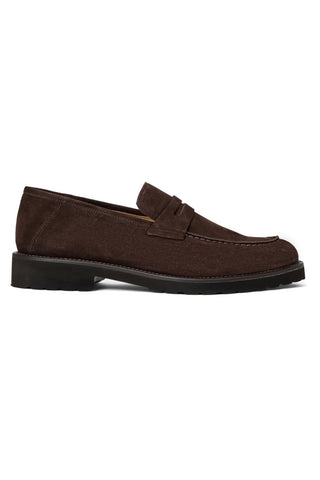 Zeri Suede Penny Loafer-Dellamoda
