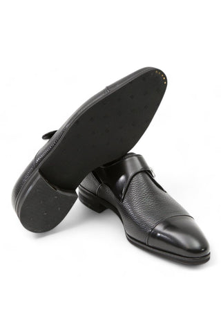 Artioli Dante Calf-Skin Leather Monk Strap (ART1010)-AmbrogioShoes