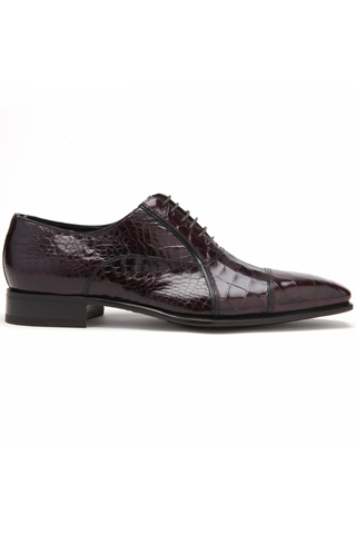 Caporicci 201 Alligator Cap-Toe Oxford-Dellamoda