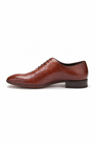 Caporicci Gregory 2542 Alligator Wholecut Oxford Chestnut, inner-side view