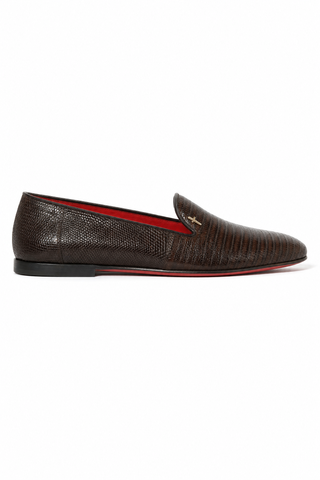 Cesare Paciotti Lizard Fondente Loafer-AmbrogioShoes