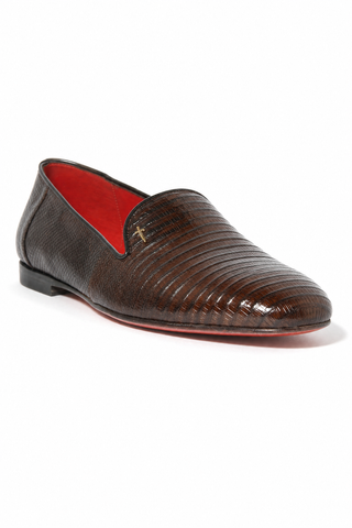 Cesare Paciotti Lizard Fondente Loafer-AmbrogioShoes