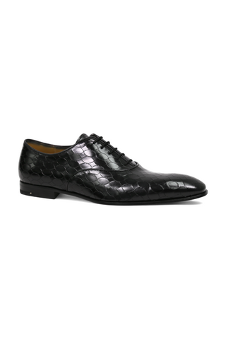 Cesare Paciotti Luxury Italian Magic Baby Black Leather Oxfords (CPM2320)-AmbrogioShoes