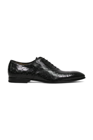 Cesare Paciotti Luxury Italian Magic Baby Black Leather Oxfords (CPM2320)-AmbrogioShoes