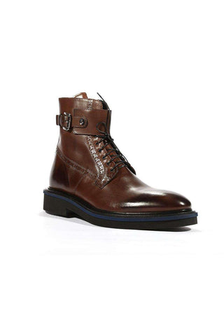 Cesare Paciotti Luxury Italian Men's Boots Buckhold Foam Caffe 308 Madison Designer Shoes (CPM5400)-AmbrogioShoes