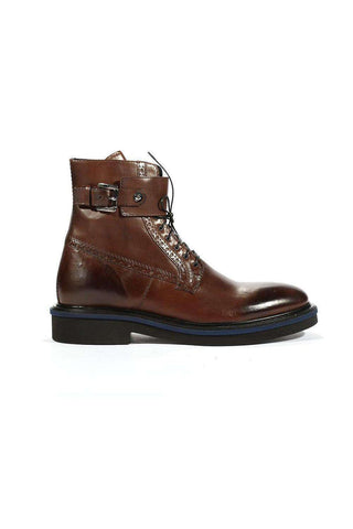 Cesare Paciotti Luxury Italian Men's Boots Buckhold Foam Caffe 308 Madison Designer Shoes (CPM5400)-AmbrogioShoes