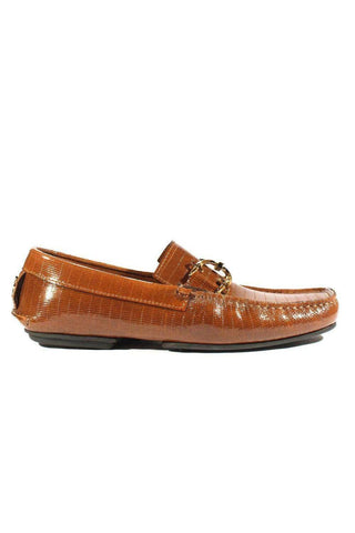 Cesare Paciotti Luxury Italian Men's Designer Shoes Brown Glass Leather Moccasins (CPM2351)-AmbrogioShoes
