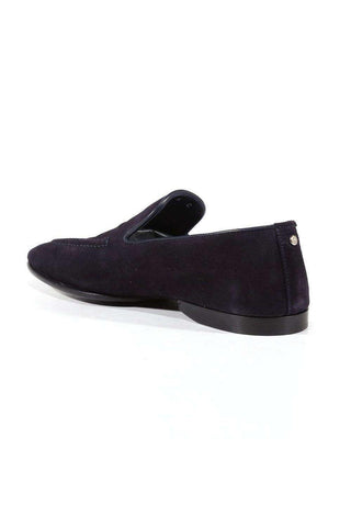 Cesare Paciotti Luxury Italian Men's Designer Shoes Camoscio Navy Suede Loafers (CPM3129)-AmbrogioShoes