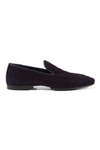 Cesare Paciotti Luxury Italian Men's Designer Shoes Camoscio Navy Suede Loafers (CPM3129)-AmbrogioShoes