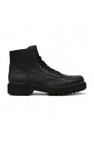 Cesare Paciotti Luxury Italian Men's Designer Shoes Hippie Black Leather Boots (CPM3075)-AmbrogioShoes