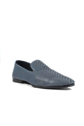 Cesare Paciotti Luxury Italian Men's Designer Shoes Hippie Navy Leather Loafers (CPM2644)-AmbrogioShoes
