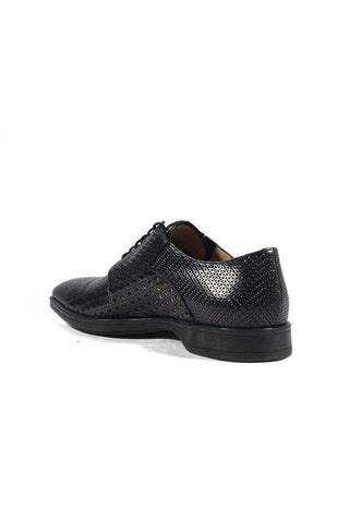 Cesare Paciotti Luxury Italian Men's Designer Shoes Magic Baby Black Leather Oxfords (CPM2634)-AmbrogioShoes