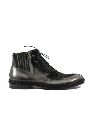 Cesare Paciotti Luxury Italian Men's Designer Shoes Magic Old Antrac Pony Boots (CPM2533)-AmbrogioShoes