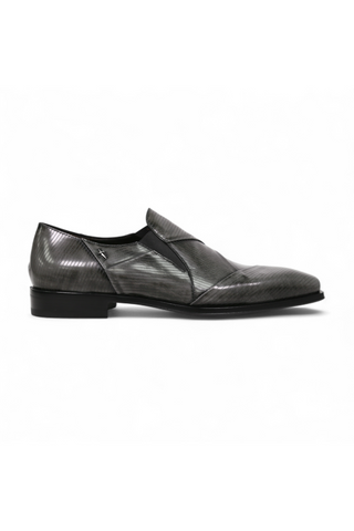 Cesare Paciotti Luxury Italian Men's Designer Shoes Magic Old Antracite Leather Loafers (CPM2582)-AmbrogioShoes