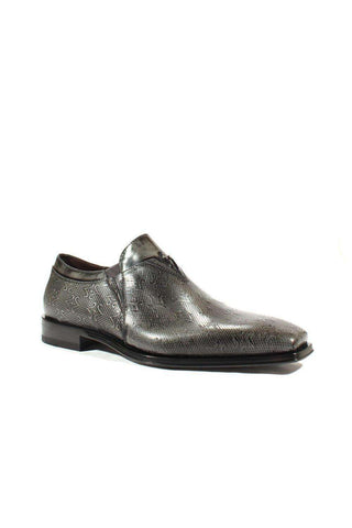 Cesare Paciotti Luxury Italian Men's Designer Shoes Magic Old Antracite Leather Loafers (CPM2585)-AmbrogioShoes