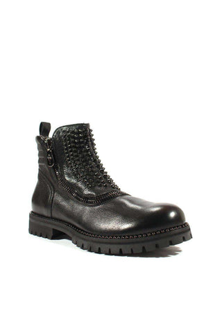 Cesare Paciotti Luxury Italian Men's Designer Shoes Nilo Black An Leather Boots (CPM2532)-AmbrogioShoes