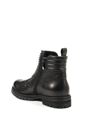 Cesare Paciotti Luxury Italian Men's Designer Shoes Nilo Black An Leather Boots (CPM2532)-AmbrogioShoes