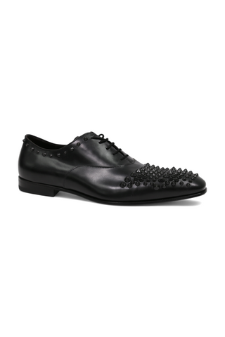 Cesare Paciotti Luxury Italian Men's Designer Shoes Old Paint Black Oxfords (CPM2500)-AmbrogioShoes