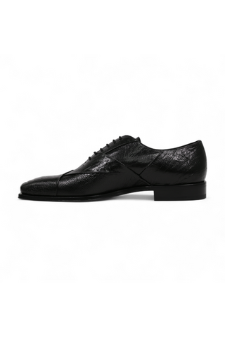 Cesare Paciotti Luxury Italian Men's Designer Shoes Struzzo Zamp Black R Lizard Claws Oxfords (CPM2591)-AmbrogioShoes