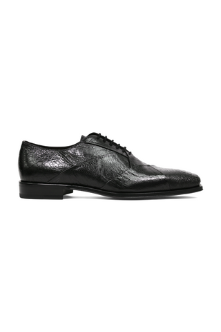 Cesare Paciotti Luxury Italian Men's Designer Shoes Struzzo Zamp Black R Lizard Claws Oxfords (CPM2591)-AmbrogioShoes
