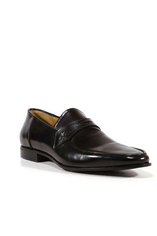 Cesare Paciotti Luxury Italian Men's Designer Shoes Vit Camoscio Black Leather Loafers (CPM3127)-AmbrogioShoes