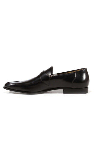 Cesare Paciotti Luxury Italian Men's Designer Shoes Vit Camoscio Black Leather Loafers (CPM3127)-AmbrogioShoes