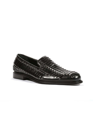 Cesare Paciotti Luxury Italian Men's Loafers Baby Lux Black J Designer Shoes (CPM5445)-AmbrogioShoes