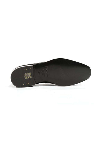 Cesare Paciotti Luxury Italian Men's Loafers Nappa Plisse Black Designer Shoes (CPM5446)-AmbrogioShoes